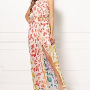 Rainbow cheetah dress